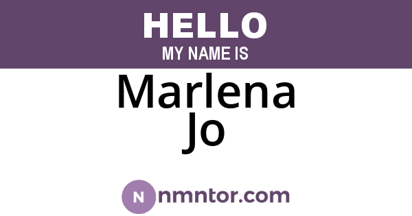 Marlena Jo