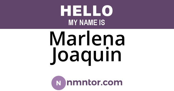 Marlena Joaquin
