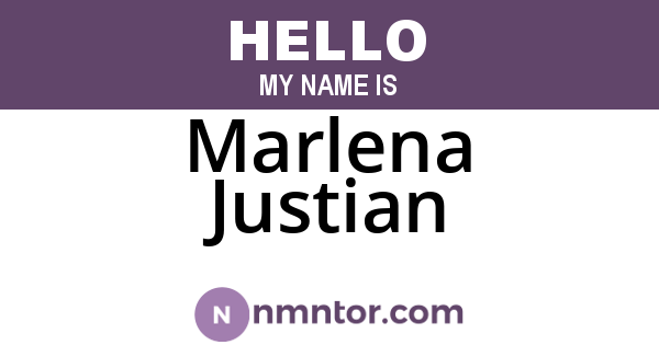 Marlena Justian