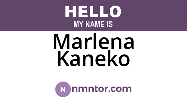 Marlena Kaneko