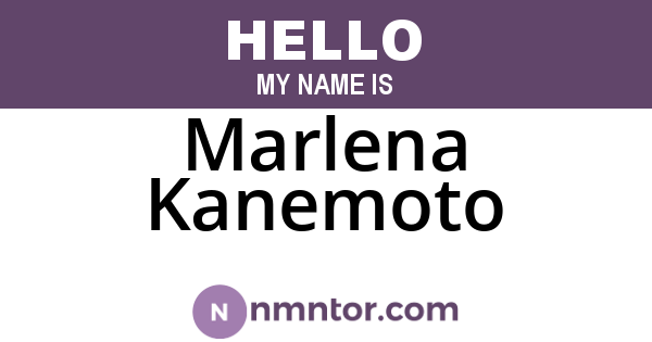 Marlena Kanemoto