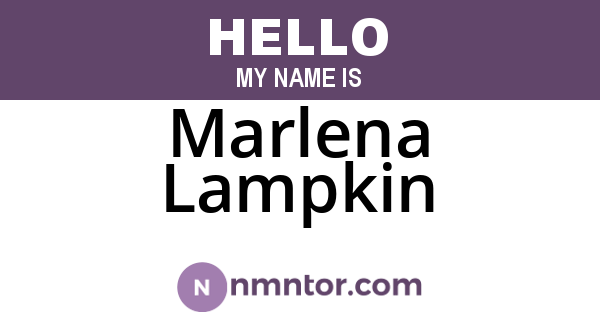 Marlena Lampkin