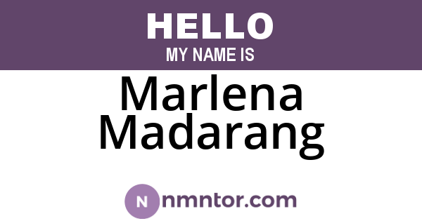 Marlena Madarang