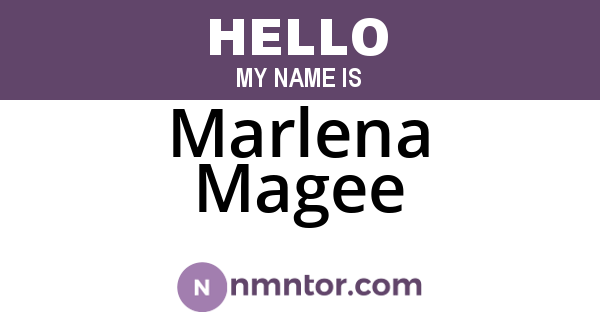 Marlena Magee