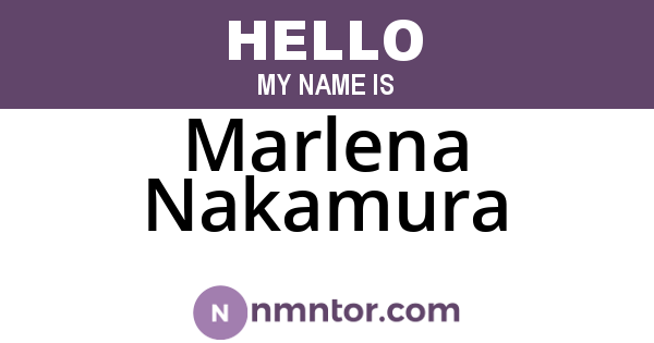 Marlena Nakamura