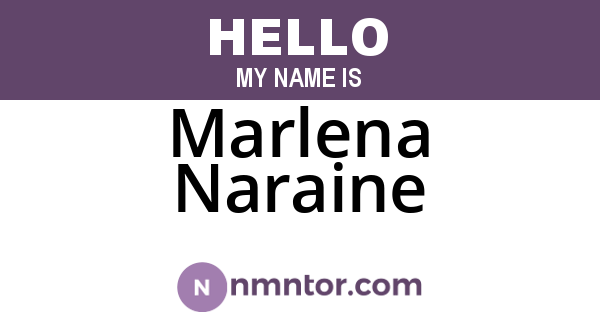 Marlena Naraine