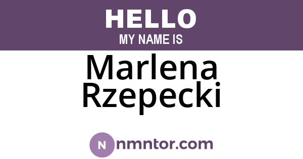 Marlena Rzepecki