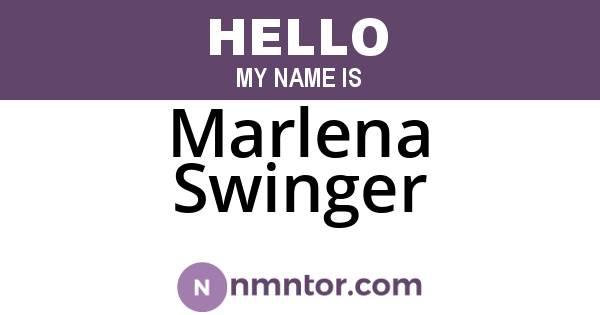 Marlena Swinger