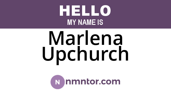 Marlena Upchurch