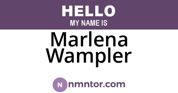 Marlena Wampler