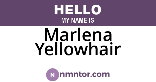 Marlena Yellowhair