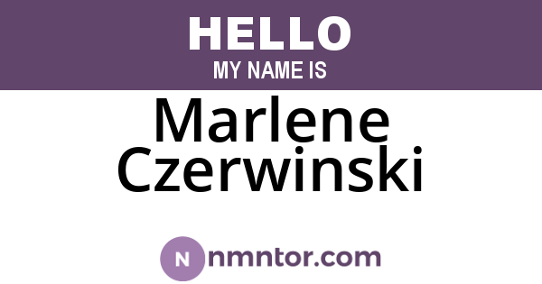 Marlene Czerwinski