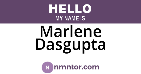 Marlene Dasgupta