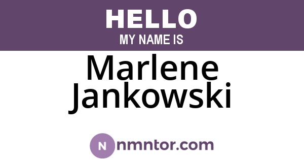 Marlene Jankowski
