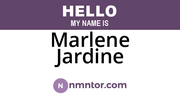 Marlene Jardine