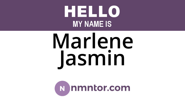 Marlene Jasmin