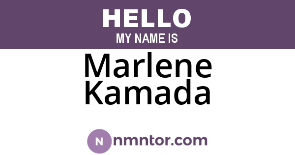 Marlene Kamada