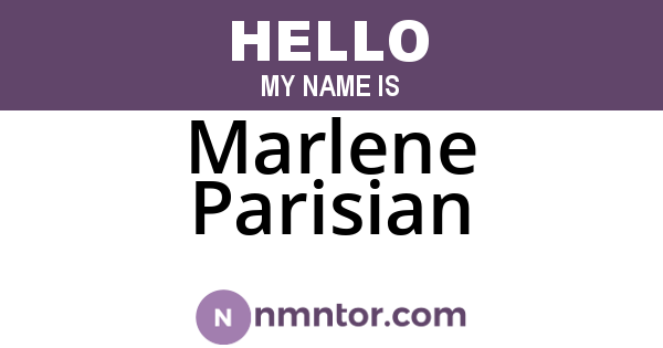 Marlene Parisian