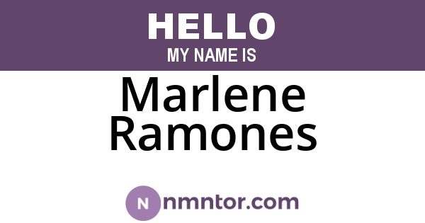 Marlene Ramones
