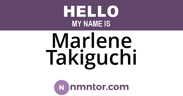 Marlene Takiguchi