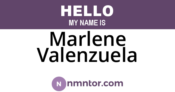 Marlene Valenzuela
