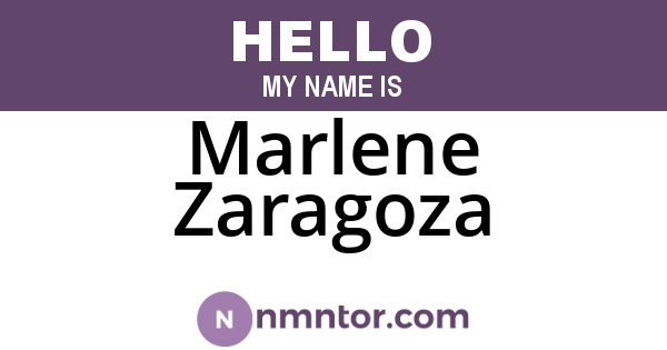 Marlene Zaragoza