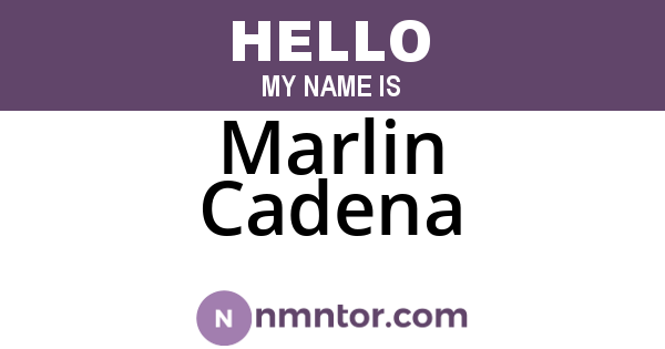 Marlin Cadena