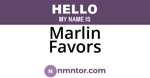 Marlin Favors