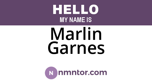 Marlin Garnes