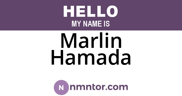 Marlin Hamada