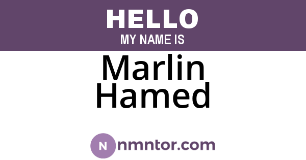 Marlin Hamed