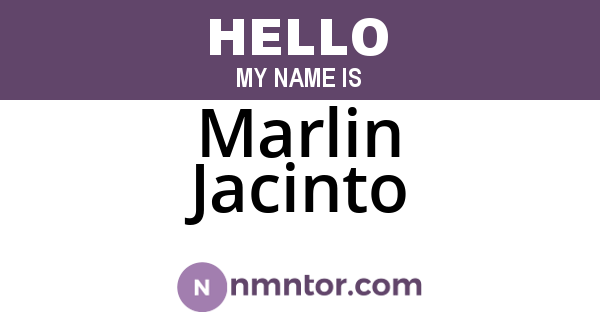 Marlin Jacinto