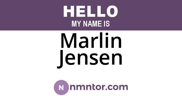 Marlin Jensen