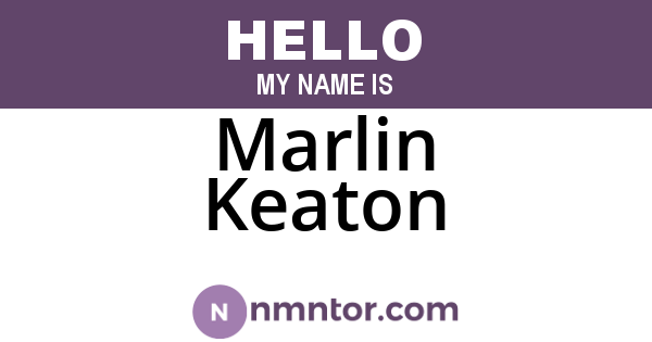 Marlin Keaton