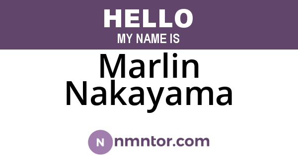 Marlin Nakayama