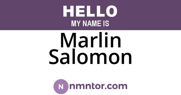 Marlin Salomon
