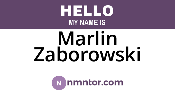 Marlin Zaborowski