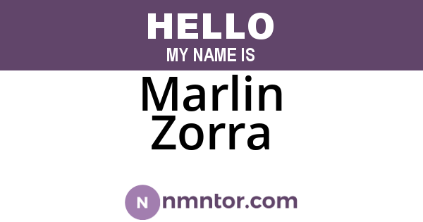 Marlin Zorra