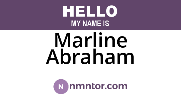 Marline Abraham
