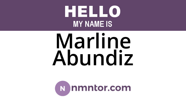 Marline Abundiz