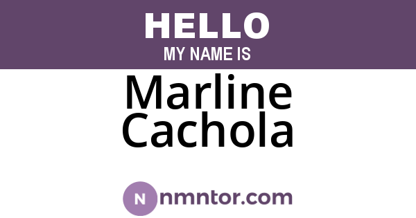 Marline Cachola