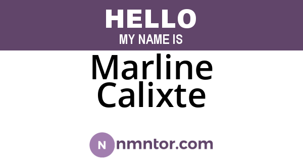 Marline Calixte