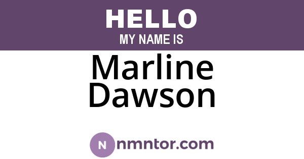 Marline Dawson