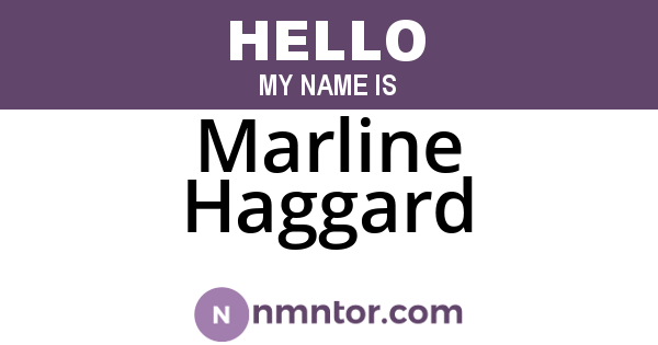Marline Haggard
