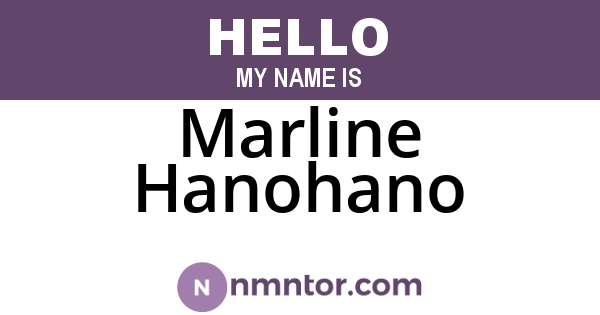 Marline Hanohano