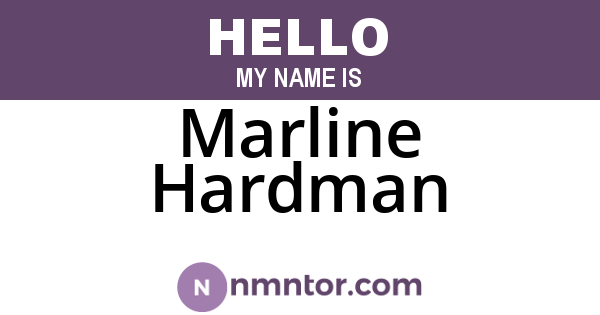 Marline Hardman