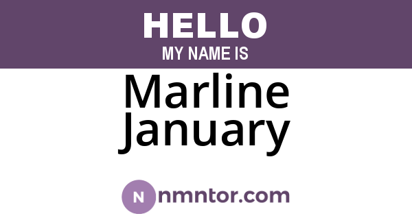 Marline January