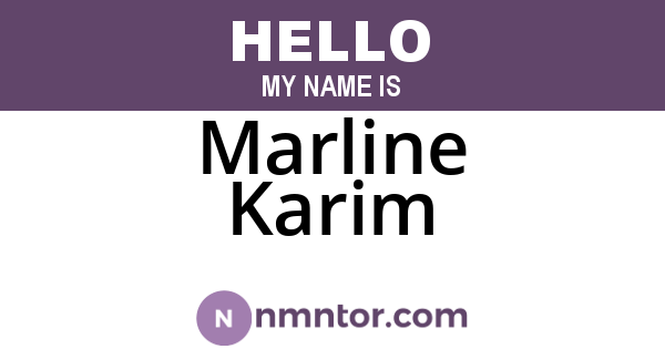 Marline Karim