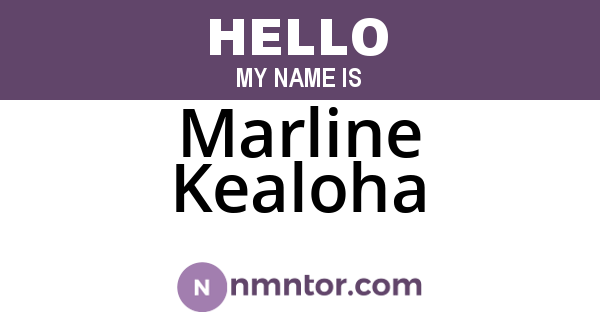 Marline Kealoha