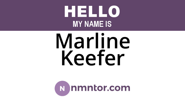 Marline Keefer